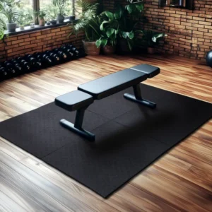 Solid Multi Purpose 1/2" Non Skid Heavy Duty Rubber Gym Mat 2' x 3'